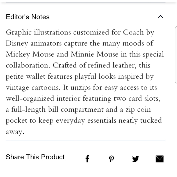 COACH MICKEY MOUSE WALLET - Picture 10 of 11